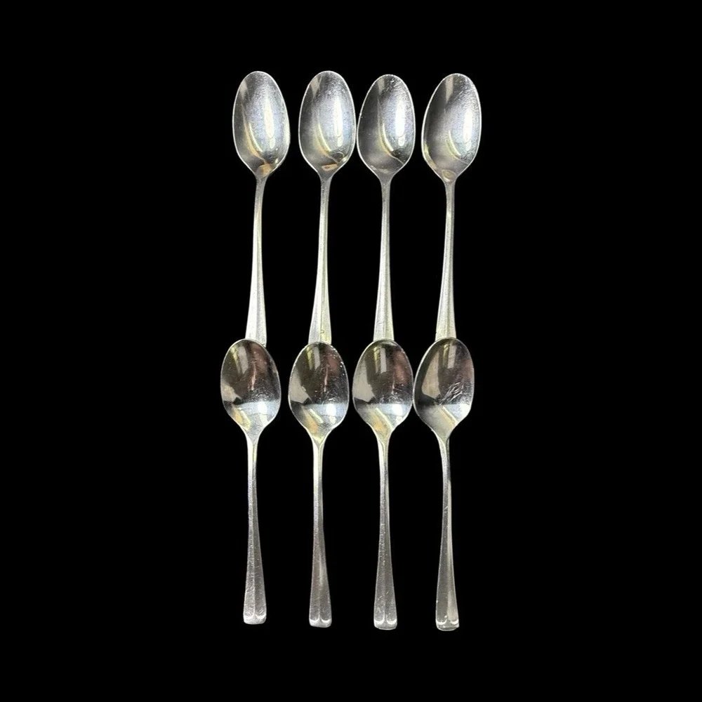 Ekco Eterna Colonial Richmond Flatware Teaspoons Lot Of 8